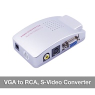 RCA-S-Video VGA to AV signal converter, used for PC, laptop, camera recorder connected to TV,