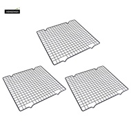 3Pcs Cake Cooling Rack, Black Carbon Steel Bread Drying Net, Baking Tool, Non Stick Cooling Net, Bak