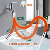 Faucet Extension Tube 360° Rotatable Faucet Extension Hose Water Pipe Connection Extension Pipe Acce