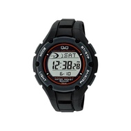 [Citizen Q &amp; Q] watch digital radio solar waterproof date urethane belt MHS6-300 men's black