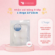 L'ANGE 9-layer cotton towel set of 3, size 22x22cm - Soc&Brothers
