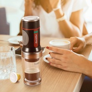 Barsetto 2 in 1 portable Coffee Machine , 15 Bar Manual capsule espresso Maker For Nespresso capsules &amp; coffee powder