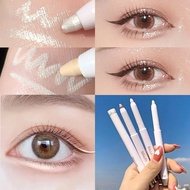 【New and Improved】 Diamond Silkworm Pencil Glitter Matte Eyeshadow Liner Pencil Face Makeup Highlighter Long Lasting White Pink Gold Eyeliner Pen