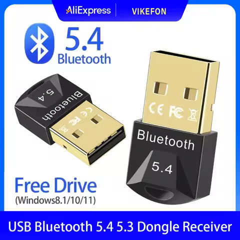 Bluetooth Adapter for Pc USB Bluetooth 5.4 5.3 Dongle Rece