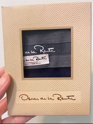 全新oscar de la renta男生手帕領巾100%棉