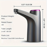 Water Jug Dispenser, Portable Water Bottle Pump for 7.57-18.93 L Drinking Water Pump USB Charging Wa