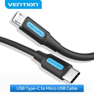 Vention สาย USB C to Micro B USB 2.0 สาย Micro to Type C สําหรับ Samaung Xiaomi
