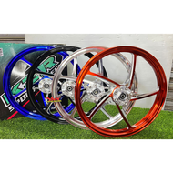 SPORT RIM KOZI X5 PRO 160/160-17 WITH RUBBER DAMPER Y15ZR Y16ZR KZR PRO X5 (CUSTOM RIM FRONT FRONT)