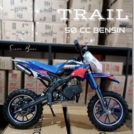 Motor Mini Bensin Trail Pc Moto 50 Cc