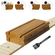 [Predolo] Fret End Beveling File Brown Wood Fret Dressing Crowning File for Electric Guitar Bass Lut