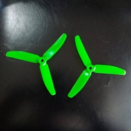 HIJAU Gemfan Propeller CW CCW 5040 5x4 3Blade 1pair Green Fiberglass Nylon Prop RC Drone