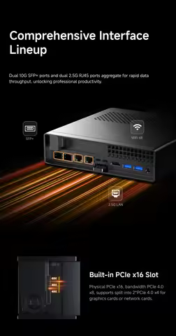 MINISFORUM MS-A2 MINI PC R7 7945HX R9 9955HX DDR5 16GB RAM 1TB NVMe SSD M.2 2280 PClex16 Wifi 6E BT5