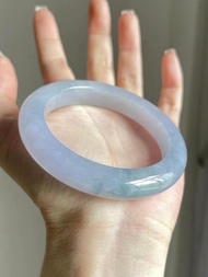 冰種玉鐲 天然翡翠玉鐲 A玉 手鐲 • 冰種紫羅蘭飄花翡翠福鐲