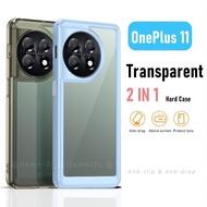 OnePlus 11 OnePlus11 5G Casing Transparent Acrylic Shock-proof Hard Phone Case Cover