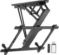 EasyLife TV Ceiling Mount for TVs Electrically Swivelling + Smart Home Integration, VESA Mount up to