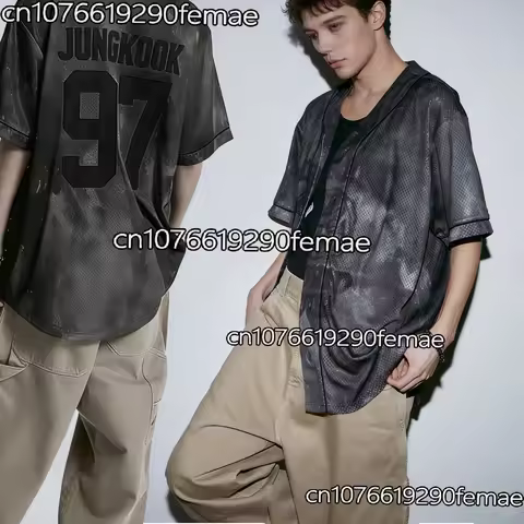 2026 New Men's Women's KPOP #97 Baseball Shirt, Teen Daily Sports Jersey, Suitable for Street Dance 