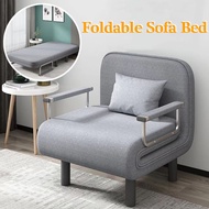 YOUNAL【Ready Stock】Hot Sale Folding Sofa Bed Office Nap Single Bed Multifunctional Dual-purpose Fabric Sofa