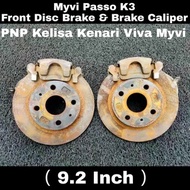 Pnp Perodua Kelisa Kenari Viva Myvi Passo K3 Front 9.5 Inch Disc Brake & Brake Caliper / Brek Kalipe