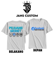 JANS CUSTOM - KAOS FB PRO TAMBAH NAMA - KAOS FB PRO REQUEST BEBAS - KAOS FB PRO - SALAM INTERAKSI - 