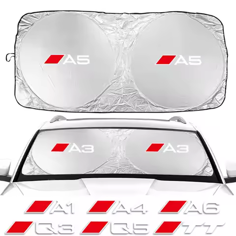 Car Windshield Sun Visor Cover UV Sunshade Protection Shield Sticker For Audi A1 A2 A3 8P 8V A4 A5 A