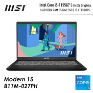 MSI Modern 15 B11M-027PH Laptop (i5-1155G7 / Iris Xe Graphics / 16GB / 512GB SSD / 15.6 FHD)