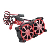 36mm Motor Dual Cooling Fan Heat Sink for SCX10 TRX4 RC Car 3650 3660 Size Motor