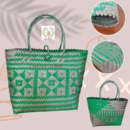 [Trends eMart] FREE TWILLY Finely Handwoven Malaysian Borneo SARAWAK Penan Handmade Tote Bag L Size 