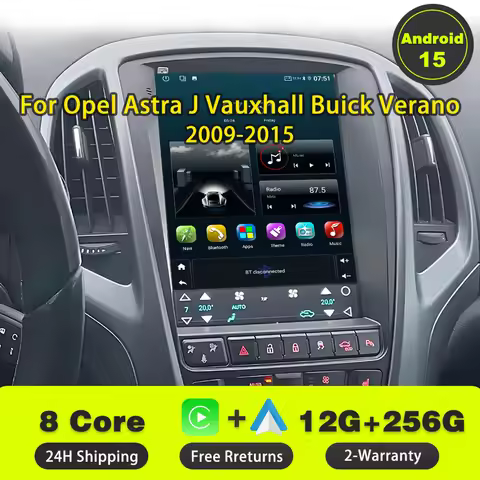 For Opel Astra J Vauxhall Buick Verano 2009-2015 9"Android 15 Carplay Car Radio Auto 4G WIFI All-in-