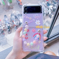 [Có sẵn - kèm móc khóa] Ốp Samsung Galaxy Z Flip4 5G / Z Flip 4 / Galaxy Z Flip3 5G / Z Flip 3 kèm m