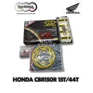 Spoket CBR150R 15T/44T  Regina Sprocket Chain Kit Set Rantai Spoket Honda CBR150R 15T/44T