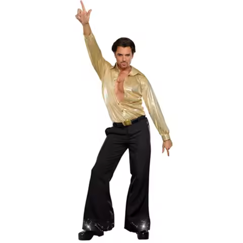 Carnival Halloween Party Male Vintage 1960's 70's Hippies Costumes Cosplay Hippies Disco Dance Outfi