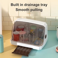 Salvo Baby Bottle Drying Rack Anti Dust Feeding Bottle Storage Box with Cover Cup Drainer Container