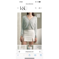 Kukai Furry Gold Button Cardigan