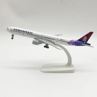 FZ 1:400 Scale Die-cast Model Aircraft Toy Alloy Metal 20CM B777 Hawaiian Airways Airplane Model wit