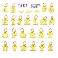 IH0 TAKA Jewellery 999 Pure Gold Alphabet Pendant M-Z