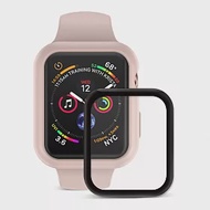 JTLEGEND Apple Watch Series 4 (44mm) Doux 柔矽全方位保護殼組 (保護殼+3D保貼)粉杏