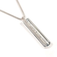 【日本直送 二手美品】蒂芙尼 TIFFANY&Co. 項鍊 1837 條狀墜飾 925 銀 古董精品 經拋光處理