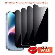 4 ชิ้น ฟิล์มกระจกกันรอยแบบกันเสือก เข้ากันได้กับ Apple 14 6.1", 13, 13 Pro 6.1", 15, 15 Pro Max, 16 