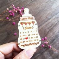 初生嬰兒奶樽磁石貼 客製化小禮物