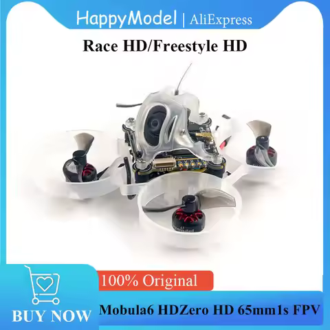 HappyModel Mobula6 HDZero Race HD/Freestyle HD 65mm1s Brushless 5 In 1 AIO Flight Controller Indoor 