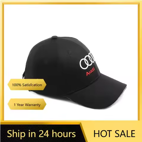 2025 Hot Car Logo Cotton Adjustable Baseball Hat Outdoor For Audi A3 A4 A5 S4 RS4 A5 S5 RS5 A6 A6 Q2