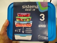 Sistema Nest it 保鲜盒3件套装