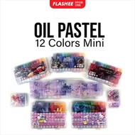 Flashee Crayon Mini 12 Colors Oil Pastel Crayon Mini For Kids Cute Color Crayon