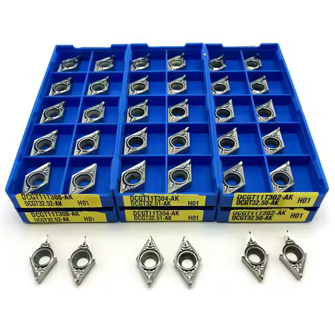 DCGT11T302 DCGT11T304 DCGT11T308-AK H01 Aluminum Inserts External Turning Tool CNC Turning Insert Co