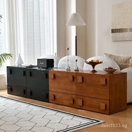 Storage Cabinet TV Cabinet Card Door Qin Bedroom Module Living Room Combination Sofa Side Cabinet Is