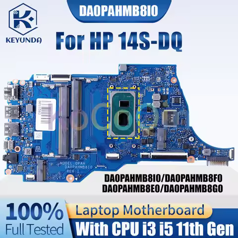 DA0PAHMB8I0 DA0PAHMB8F0 DA0PAHMB8E0 DA0PAHMB8G0 For HP 14S-DQ Notebook Mainboard i3 i5 11th Gen Lapt