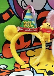 ❗️限時特價❗️絕版中古日本東京迪士尼Tokyo Disney Resort 80周年小熊維尼頭箍髮箍winnie the pooh Headband Hairband