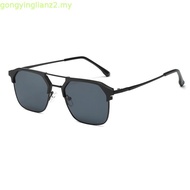 Cyxus Cermin Mata Photochromic Sunglasses Anti Blue Light Glasses Metal Frame Women Men Lens 8249