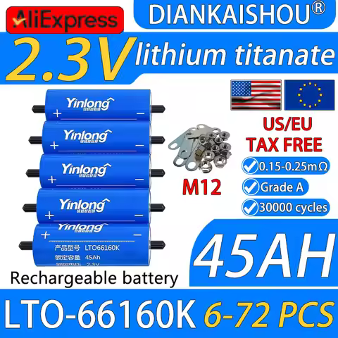 DIANKAISHOU Grade A cells 2.3V 45Ah Original yinlong Ito Lithium titanate Rechargeable 10c discharge