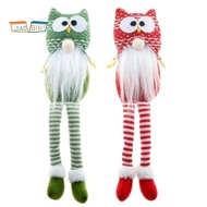 2PCS Owl Gnome Ornaments Knitted Owl Gnome Ornaments for Cartoon Swedish Tomte for Bed